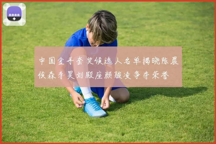 中国金手套奖候选人名单揭晓陈晨侯森李昊刘殿座颜骏凌争夺荣誉